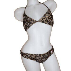 Y2K Victoria's Secret Leopard Bikini Size Large